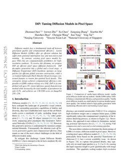 DiP: Taming Diffusion Models in Pixel Space