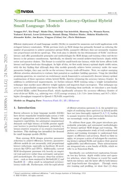 Nemotron-Flash: Towards Latency-Optimal Hybrid Small Language Models