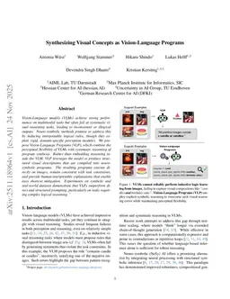 Synthesizing Visual Concepts as Vision-Language Programs