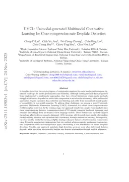 UMCL: Unimodal-generated Multimodal Contrastive Learning for Cross-compression-rate Deepfake Detection