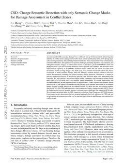 Changes in Gaza: DINOv3-Powered Multi-Class Change Detection for Damage Assessment in Conflict Zones