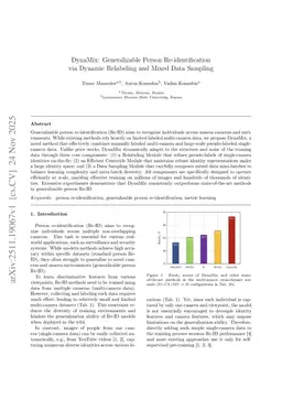 DynaMix: Generalizable Person Re-identification via Dynamic Relabeling and Mixed Data Sampling