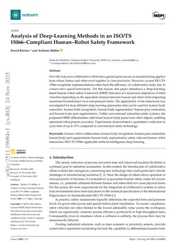 Analysis of Deep-Learning Methods in an ISO/TS 15066-Compliant Human-Robot Safety Framework