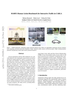 HABIT: Human Action Benchmark for Interactive Traffic in CARLA