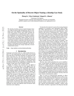 On the Optimality of Discrete Object Naming: a Kinship Case Study