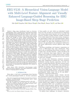 EEG-VLM: A Hierarchical Vision-Language Model with Multi-Level Feature Alignment and Visually Enhanced Language-Guided Reasoning for EEG Image-Based Sleep Stage Prediction