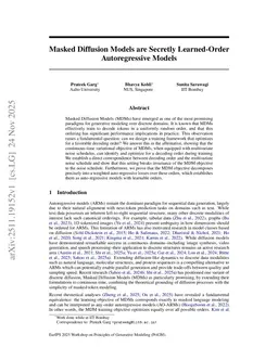 Masked Diffusion Models are Secretly Learned-Order Autoregressive Models