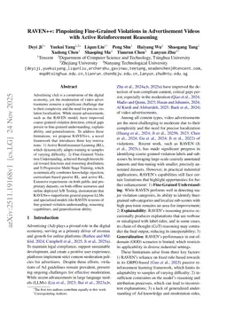 RAVEN++: Pinpointing Fine-Grained Violations in Advertisement Videos with Active Reinforcement Reasoning