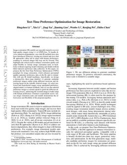 Test-Time Preference Optimization for Image Restoration