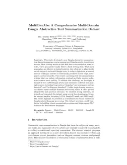 MultiBanAbs: A Comprehensive Multi-Domain Bangla Abstractive Text Summarization Dataset