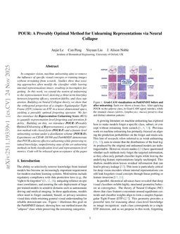 POUR: A Provably Optimal Method for Unlearning Representations via Neural Collapse
