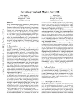 Revisiting Feedback Models for HyDE