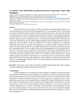 An Anatomy Aware Hybrid Deep Learning Framework for Lung Cancer Tumor Stage Classification