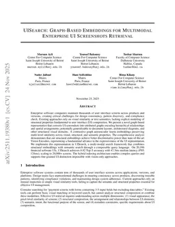 UISearch: Graph-Based Embeddings for Multimodal Enterprise UI Screenshots Retrieval