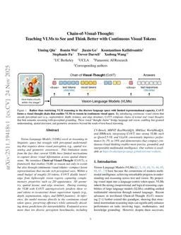 Chain-of-Visual-Thought: Teaching VLMs to See and Think Better with Continuous Visual Tokens