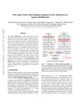 VDC-Agent: When Video Detailed Captioners Evolve Themselves via Agentic Self-Reflection