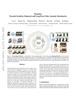 Pistachio: Towards Synthetic, Balanced, and Long-Form Video Anomaly Benchmarks