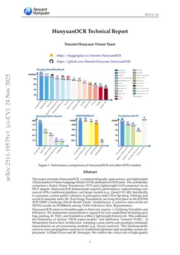 HunyuanOCR Technical Report