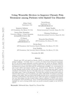 From Wearables to Warnings: Predicting Pain Spikes in Patients with Opioid Use Disorder