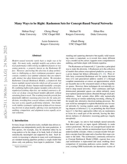 Many Ways to be Right: Rashomon Sets for Concept-Based Neural Networks