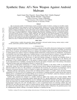 Synthetic Data: AI's New Weapon Against Android Malware