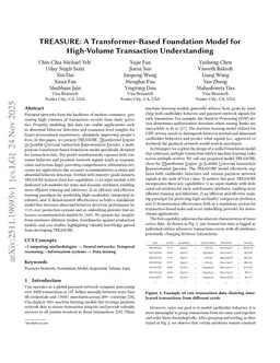TREASURE: A Transformer-Based Foundation Model for High-Volume Transaction Understanding