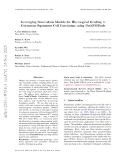 Leveraging Foundation Models for Histological Grading in Cutaneous Squamous Cell Carcinoma using PathFMTools