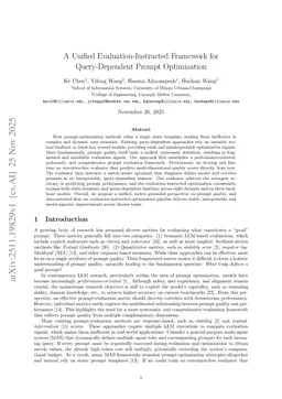 A Unified Evaluation-Instructed Framework for Query-Dependent Prompt Optimization