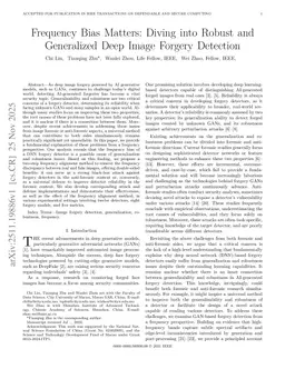 Frequency Bias Matters: Diving into Robust and Generalized Deep Image Forgery Detection
