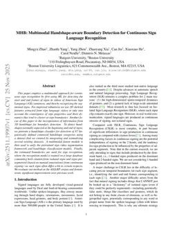MHB: Multimodal Handshape-aware Boundary Detection for Continuous Sign Language Recognition