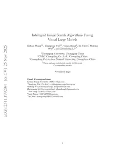 Intelligent Image Search Algorithms Fusing Visual Large Models