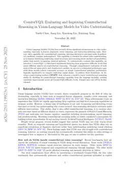 CounterVQA: Evaluating and Improving Counterfactual Reasoning in Vision-Language Models for Video Understanding