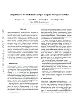 Image Diffusion Models Exhibit Emergent Temporal Propagation in Videos