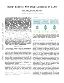 Prompt Fairness: Sub-group Disparities in LLMs