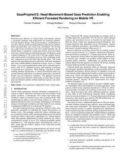 GazeProphetV2: Head-Movement-Based Gaze Prediction Enabling Efficient Foveated Rendering on Mobile VR