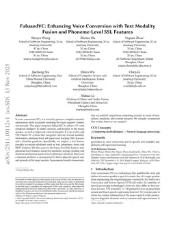 FabasedVC: Enhancing Voice Conversion with Text Modality Fusion and Phoneme-Level SSL Features