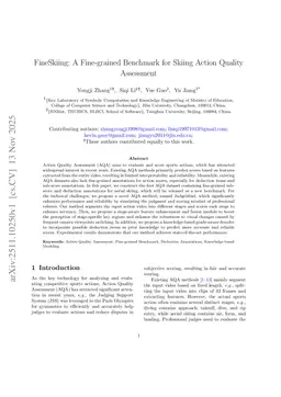 FineSkiing: A Fine-grained Benchmark for Skiing Action Quality Assessment