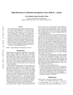 Tight Robustness Certification Through the Convex Hull of $\ell_0$ Attacks