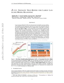 SSR: Socratic Self-Refine for Large Language Model Reasoning