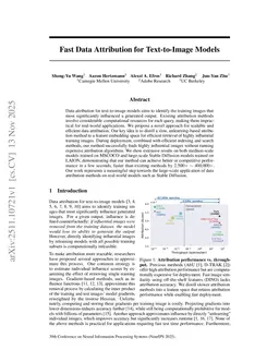Fast Data Attribution for Text-to-Image Models