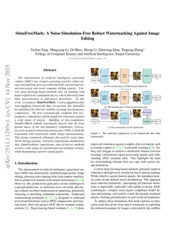 SimuFreeMark: A Noise-Simulation-Free Robust Watermarking Against Image Editing