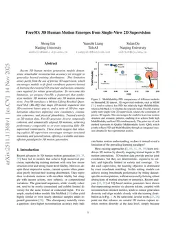 Free3D: 3D Human Motion Emerges from Single-View 2D Supervision