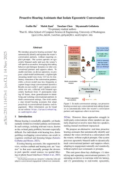 Proactive Hearing Assistants that Isolate Egocentric Conversations