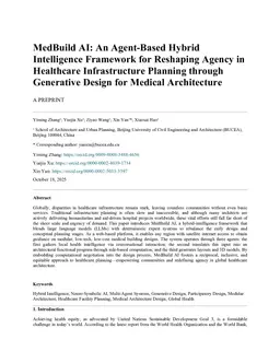 MedBuild AI: An Agent-Based Hybrid Intelligence Framework for Reshaping Agency in Healthcare Infrastructure Planning through Generative Design for Medical Architecture