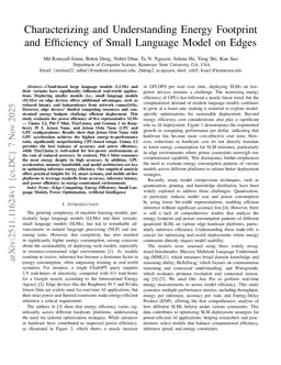 Characterizing and Understanding Energy Footprint and Efficiency of Small Language Model on Edges