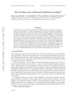 Do traveling waves make good positional encodings?