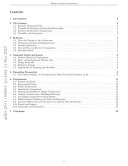 H-Model: Dynamic Neural Architectures for Adaptive Processing