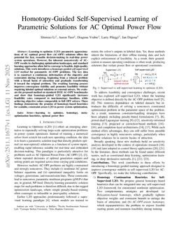 Homotopy-Guided Self-Supervised Learning of Parametric Solutions for AC Optimal Power Flow