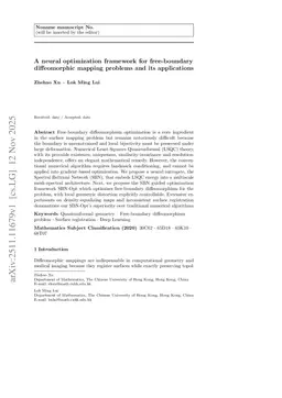 Free-Boundary Quasiconformal Maps via a Least-squares Operator in Diffeomorphism Optimization