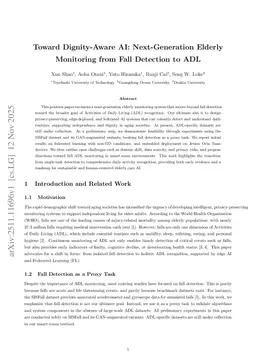 Toward Dignity-Aware AI: Next-Generation Elderly Monitoring from Fall Detection to ADL